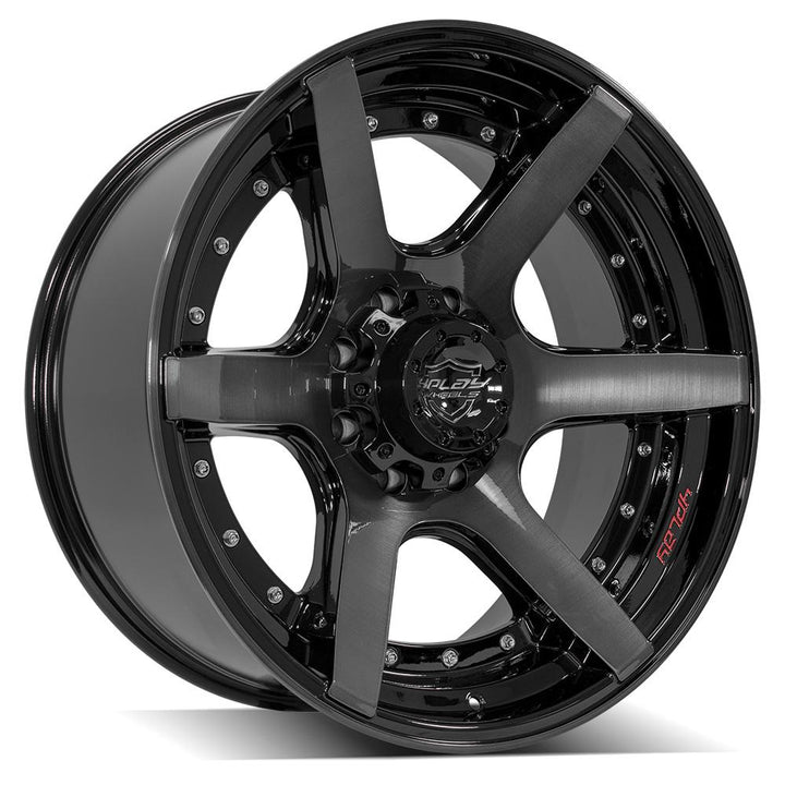 4PLAY Wheels 22x10 Brushed Black Rim for GM, Ford, Dodge, and Hummer Vehicles – Part 4P60