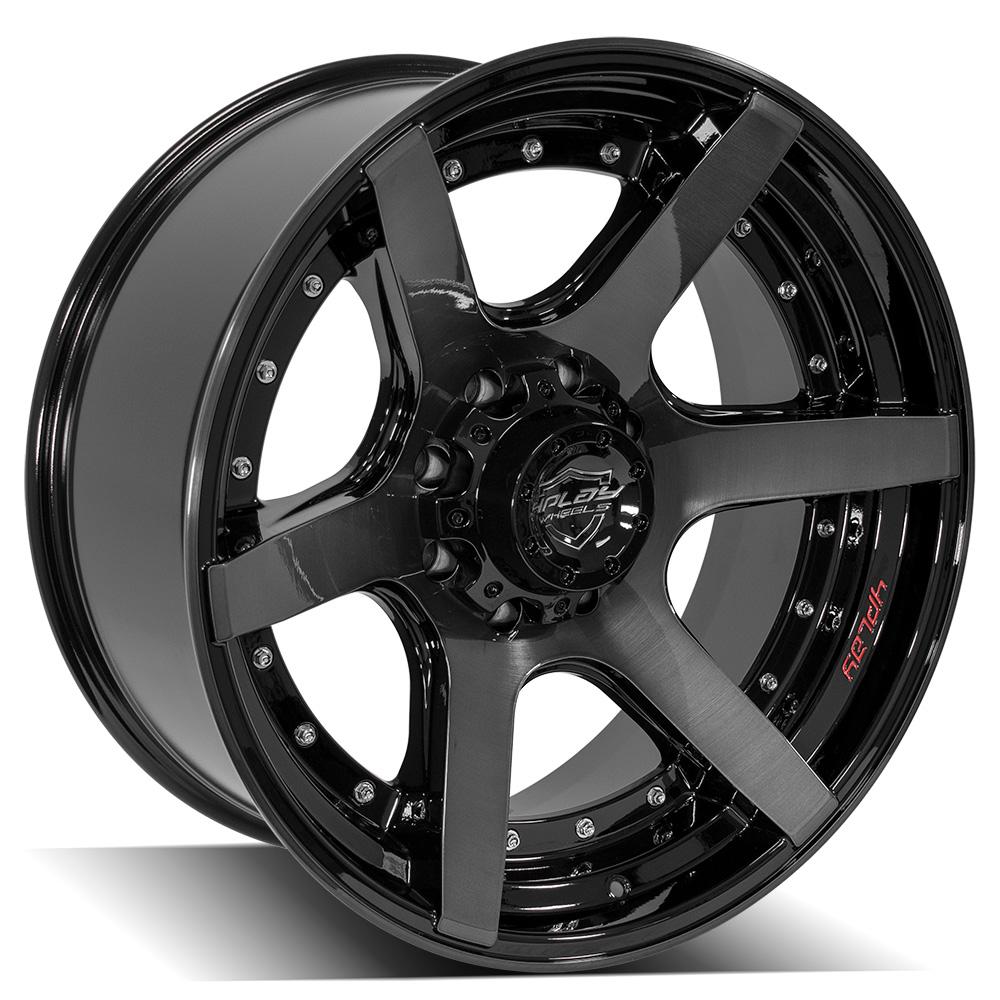 4PLAY Wheels 22x10 Brushed Black Rim for GM, Ford, Dodge, and Hummer Vehicles – Part 4P60