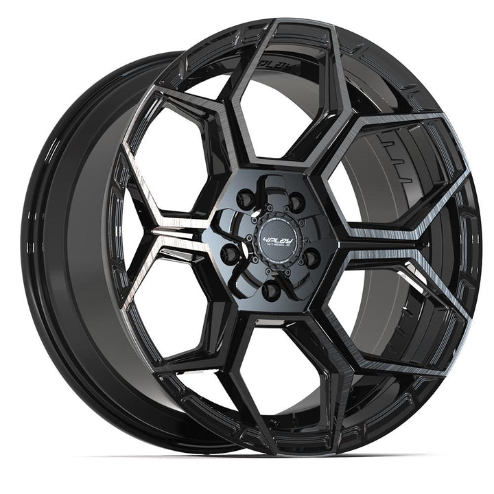 4PLAY Wheels Sport2.0 20x9 Brushed Black Gloss with Tinted Clear - Part #4PS26