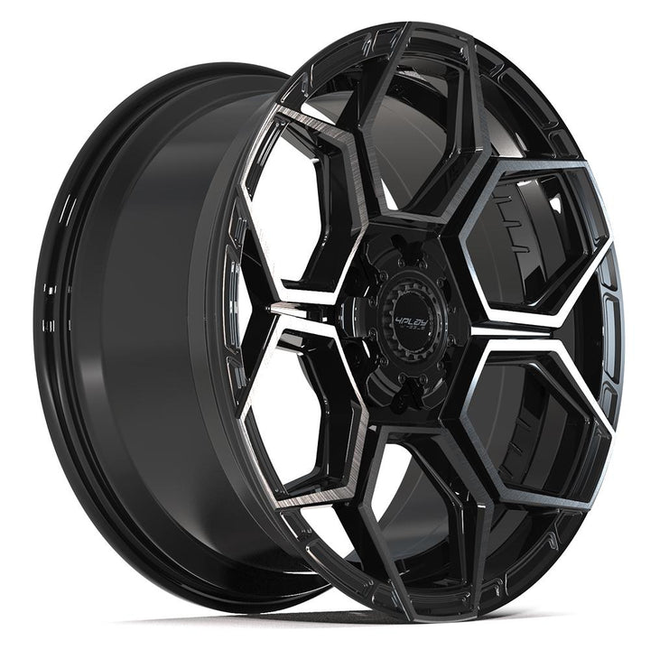 4PLAY Wheels Sport2.0 20x9 Brushed Black with Gloss Black Face for Chevrolet, Ford, GMC & More - Part #4PS26
