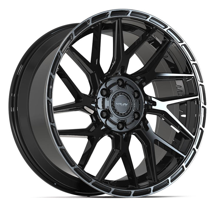 4PLAY Wheels Sport2.0 22x10 Brushed Black and Gloss Black with Tinted Clear - Part Number 4PS28