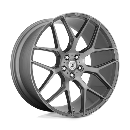 Asanti Black Dynasty 22x9 Wheel with Titanium Brushed Finish and 5x120 Bolt Pattern
