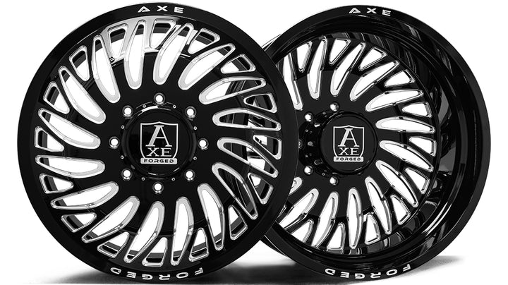 AXE AF10 DUALLY Wheel | Gloss Black Milled