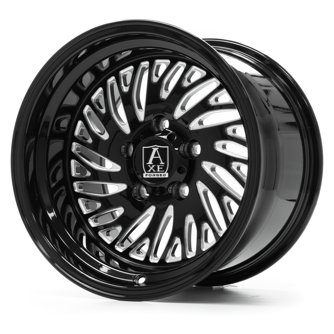 AXE AF10 UTV (left) Wheel | Gloss Black Milled