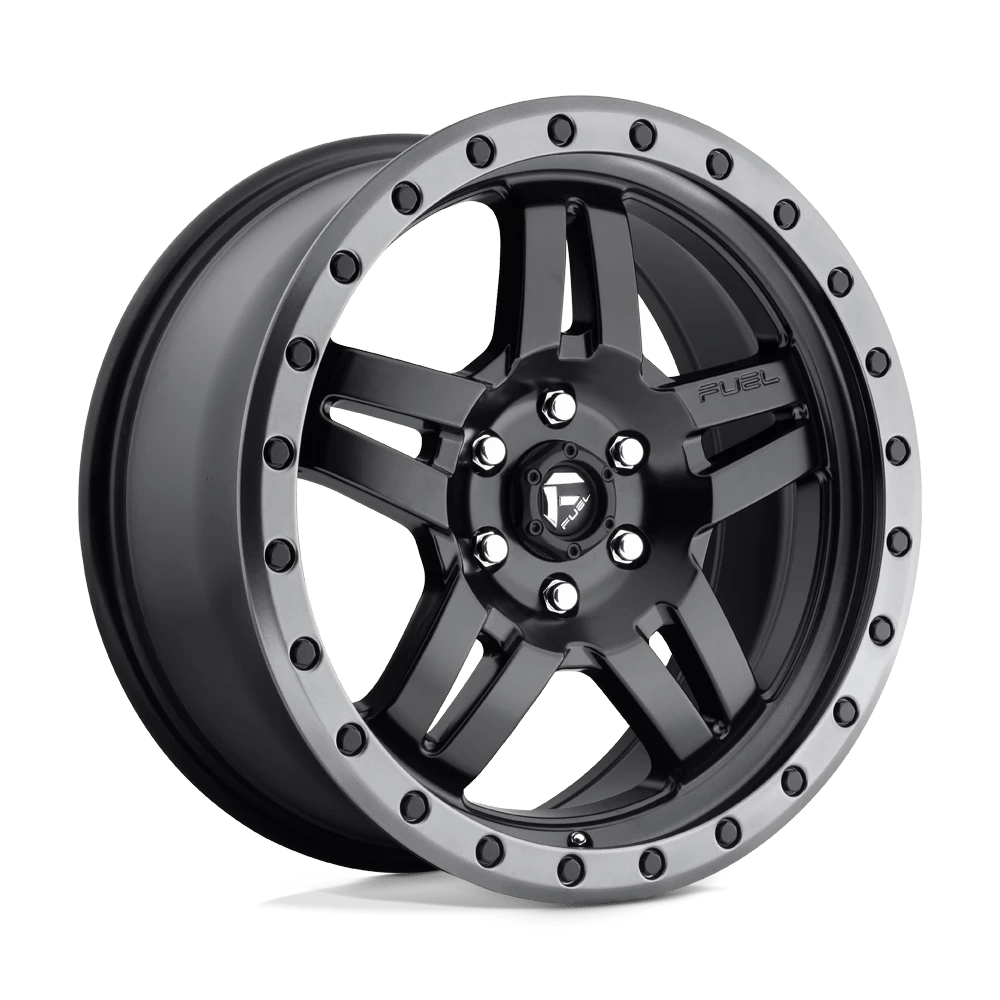 Fuel 1PC D557 ANZA Wheel | Matte Black Gun Metal Ring