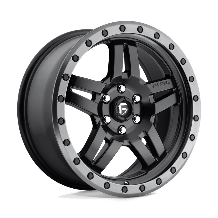 Fuel 1PC D557 ANZA Wheel | Matte Black Gun Metal Ring
