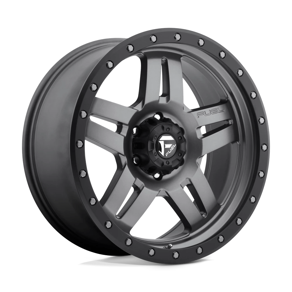 Fuel 1PC D558 ANZA Wheel | Matte Gun Metal Black Bead Ring