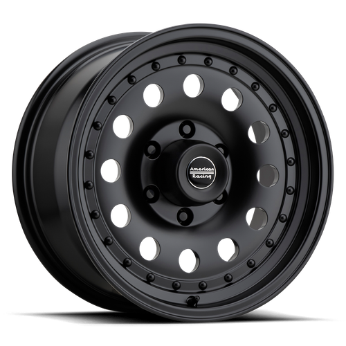 American Racing AR62 Outlaw II 17x8 Satin Black Wheel with 8x165.1 Bolt Pattern