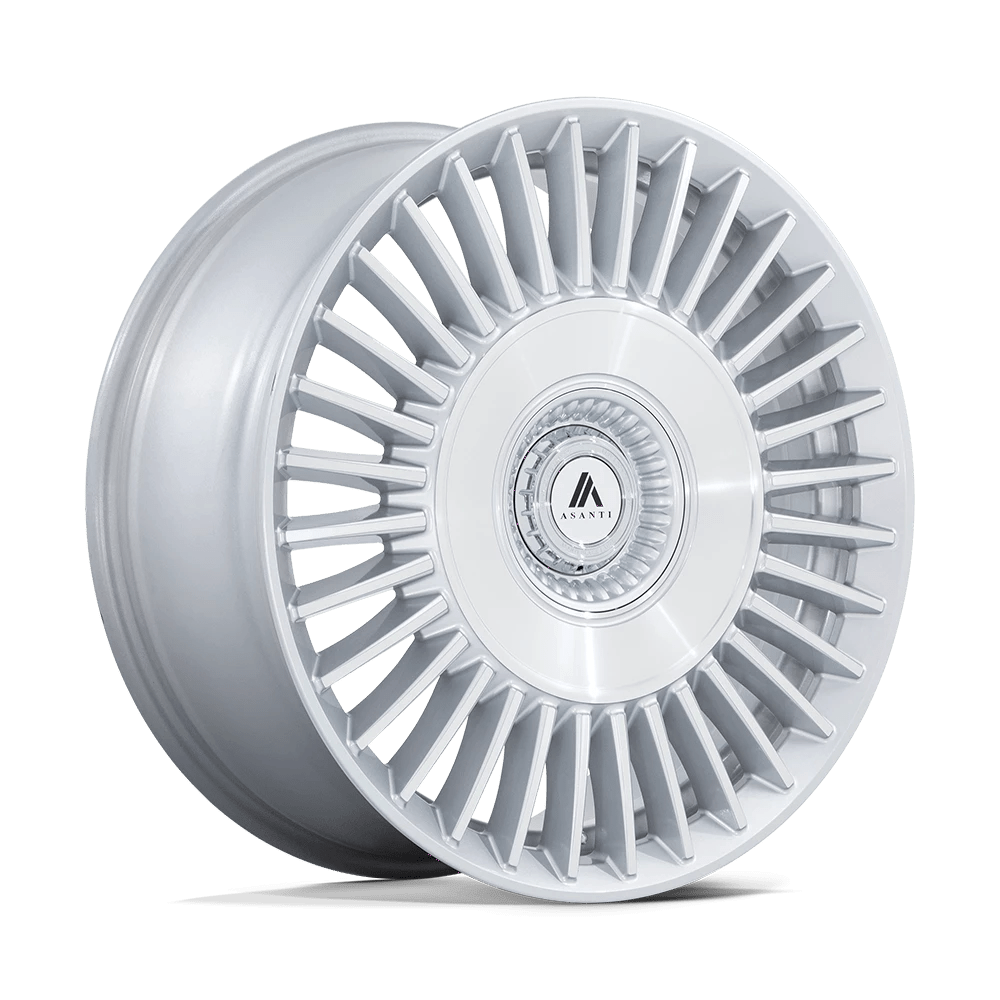 Asanti Black ABL-40 TIARA Wheel | Gloss Silver Bright Mach Face