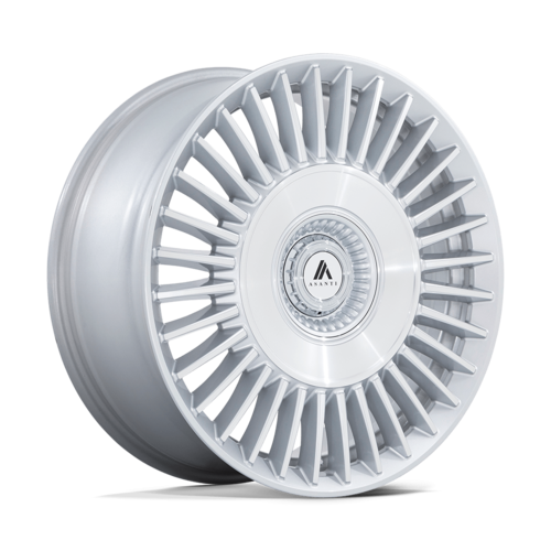 Asanti Black Tiara 22-Inch Gloss Silver Bright Mach Face Wheel (Part AB040SD22050145)