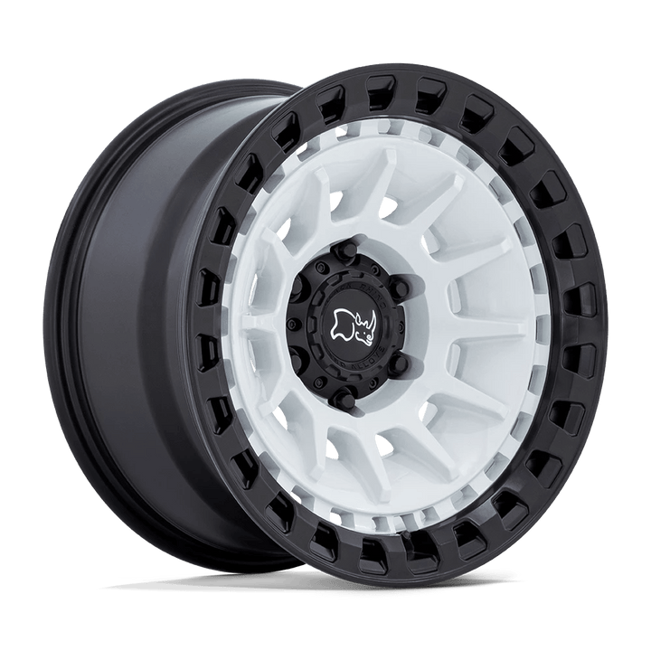 Black Rhino BARRAGE Wheel | Gloss White On Matte Black