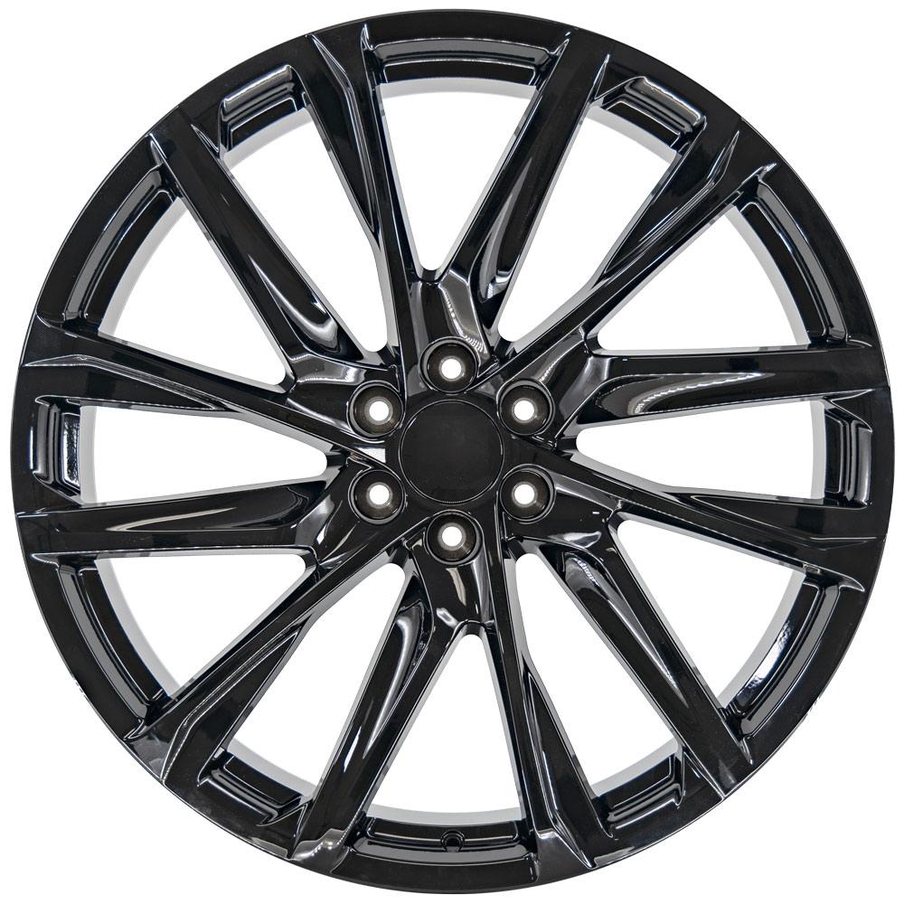 OE Wheels 26-inch Replica Wheel for Cadillac Escalade - CA90 Black 26x10 Gloss Black