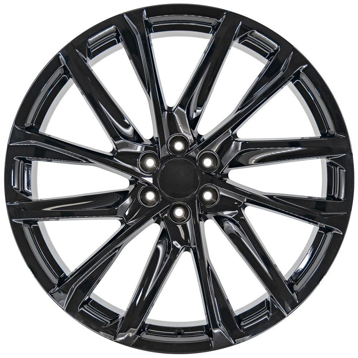OE Wheels 26-inch Replica Wheel for Cadillac Escalade - CA90 Black 26x10 Gloss Black