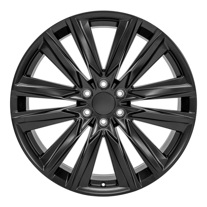 OE Wheels 24-Inch Satin Black Replica Wheel for Cadillac Escalade CA91 24x10