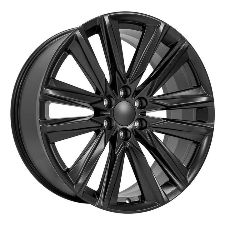 OE Wheels 24-Inch Satin Black Replica Wheel for Cadillac Escalade CA91 24x10