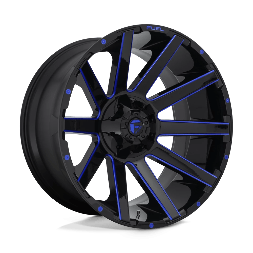 Fuel 1PC D644 CONTRA Wheel | Gloss Black Blue Tinted Clear