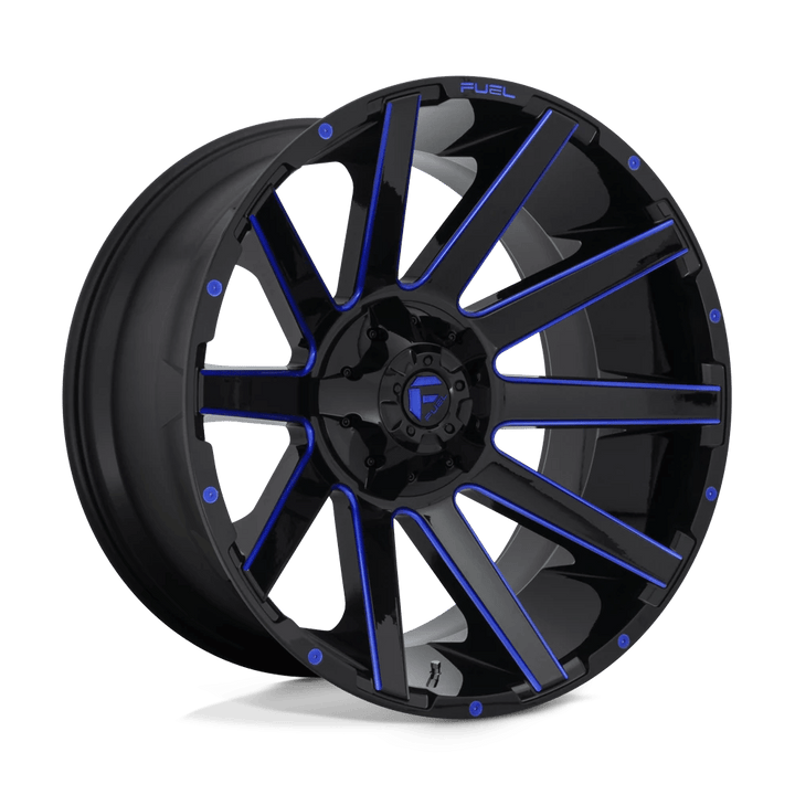 Fuel 1PC D644 CONTRA Wheel | Gloss Black Blue Tinted Clear