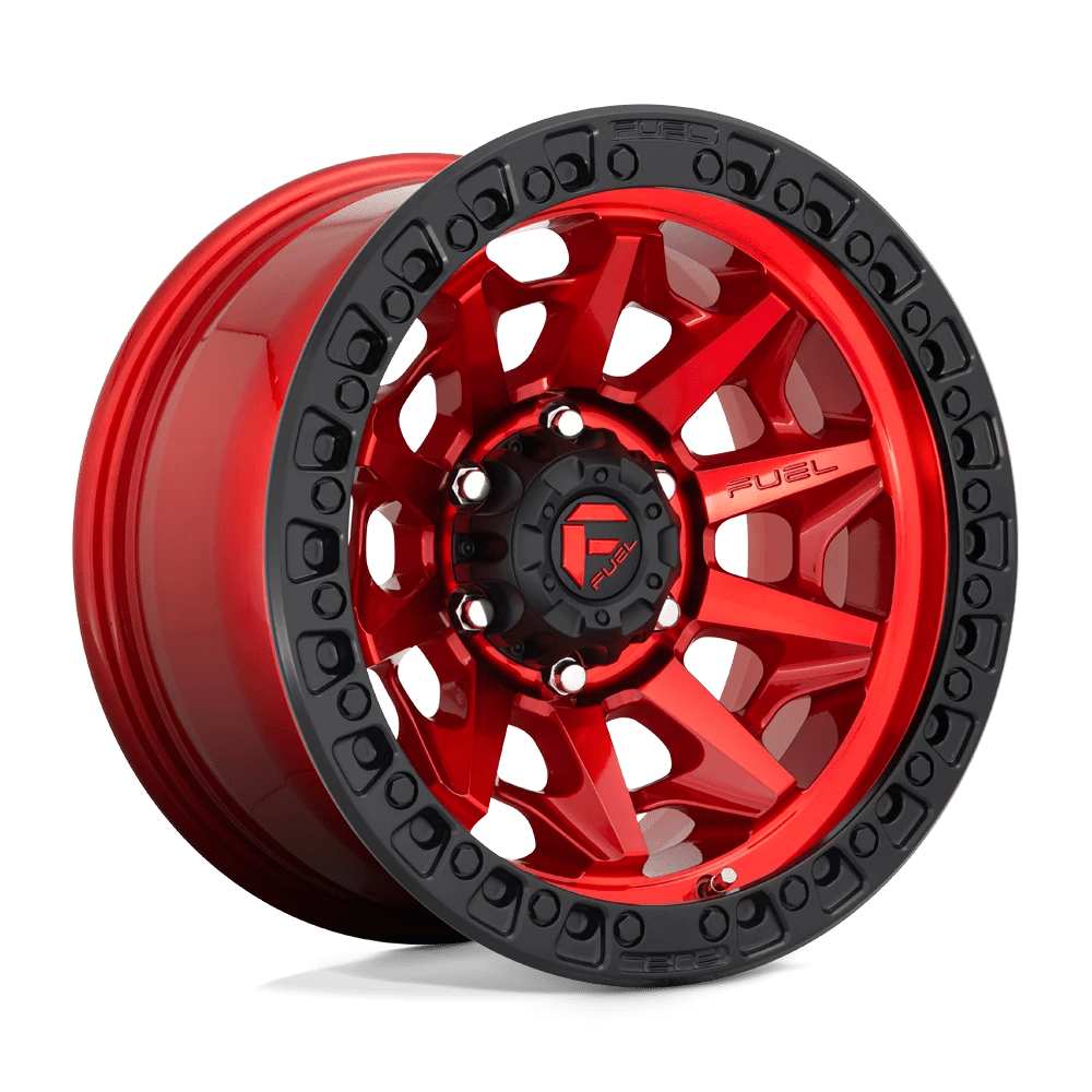 Fuel 1PC D695 COVERT Wheel | Candy Red Black Bead Ring