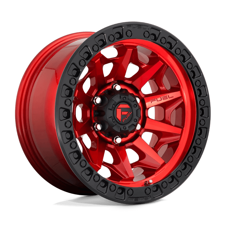 Fuel 1PC D695 COVERT Wheel | Candy Red Black Bead Ring