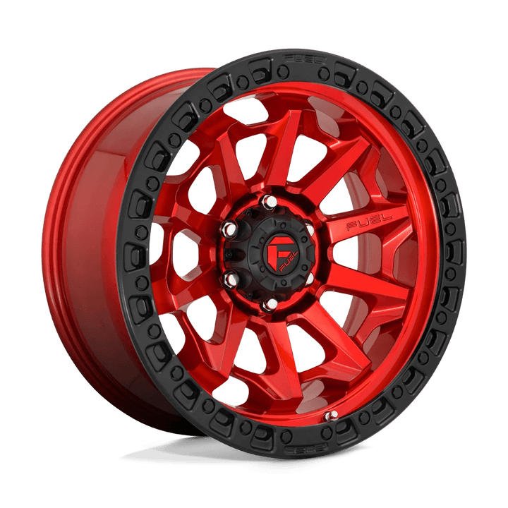 Fuel 1PC D695 COVERT Wheel | Candy Red Black Bead Ring