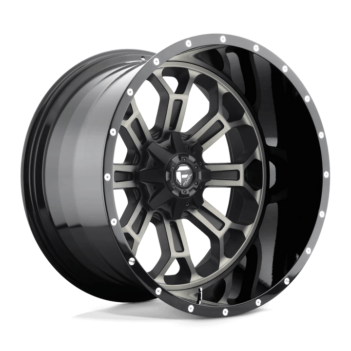 Fuel 1PC D561 CRUSH Wheel | Gloss Machined Double Dark Tint