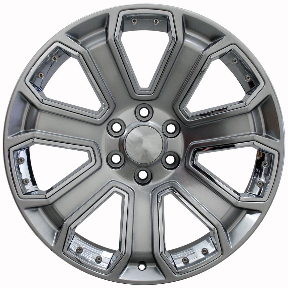 OE CV93B Replica Wheel | Hyper Black with Chrome Insert