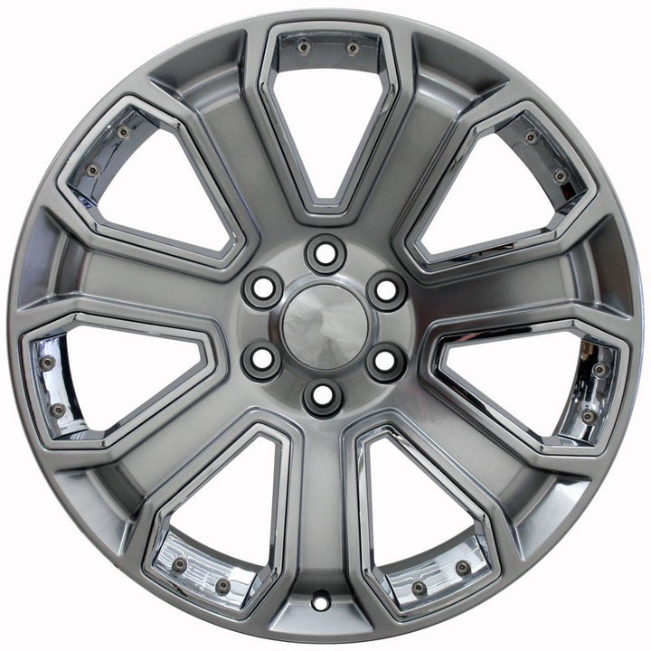 OE CV93B Replica Wheel | Hyper Black with Chrome Insert