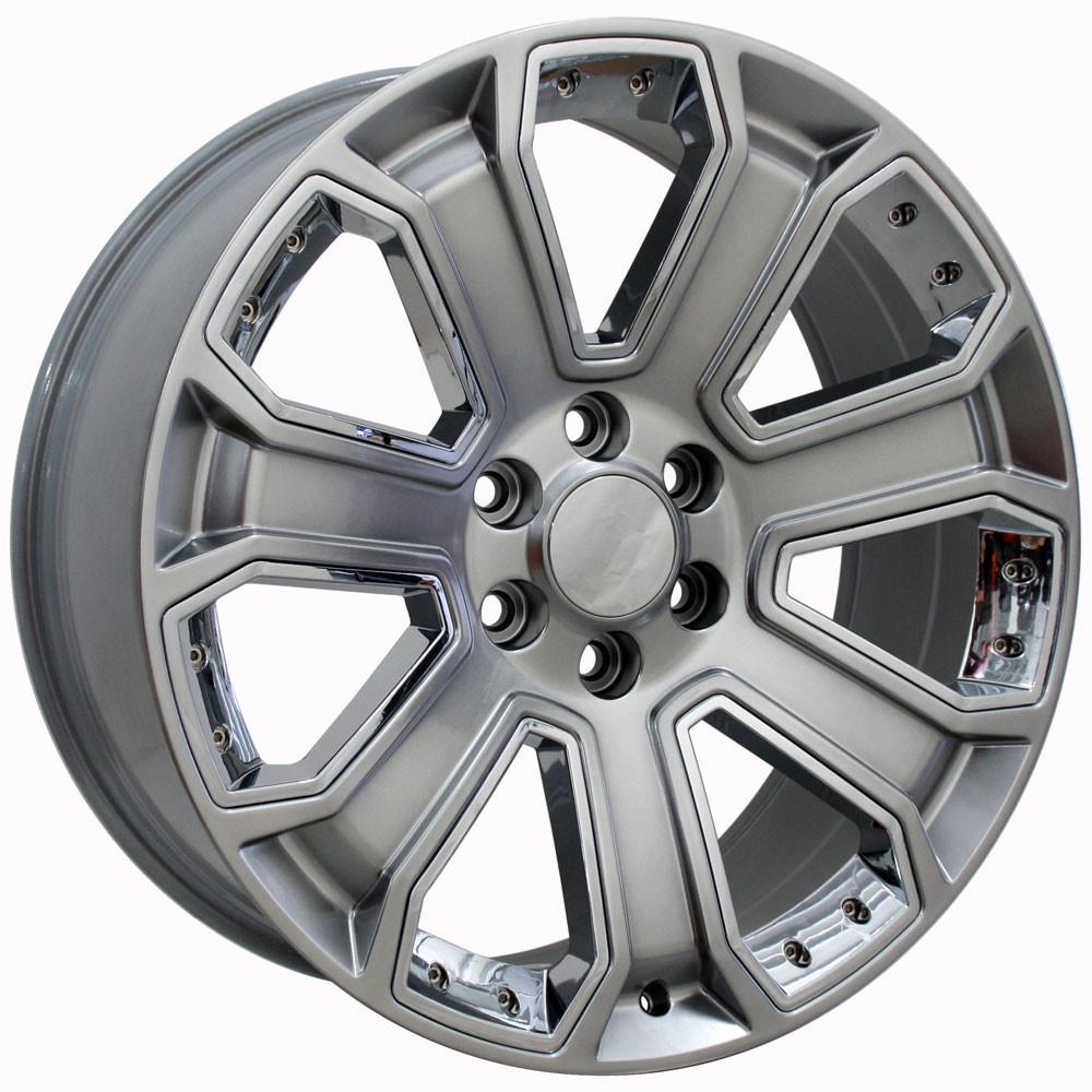 OE CV93B Replica Wheel | Hyper Black with Chrome Insert
