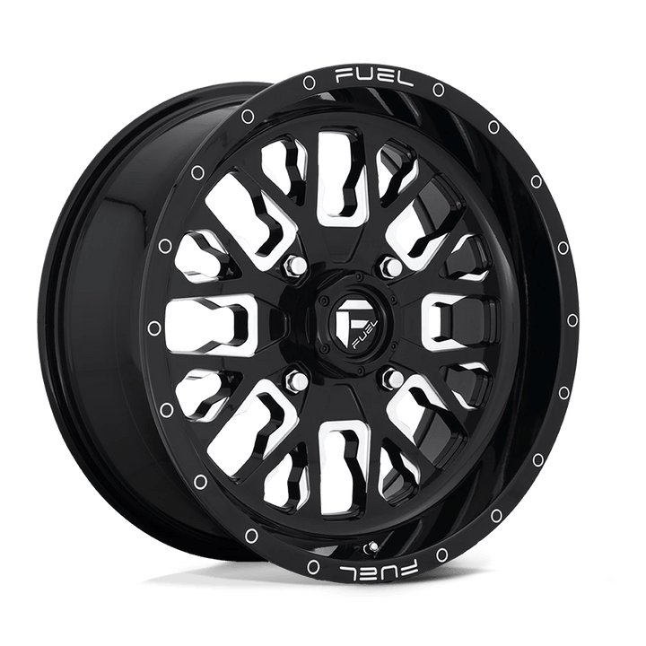 Fuel UTV D611 STROKE Wheel | Gloss Black Milled