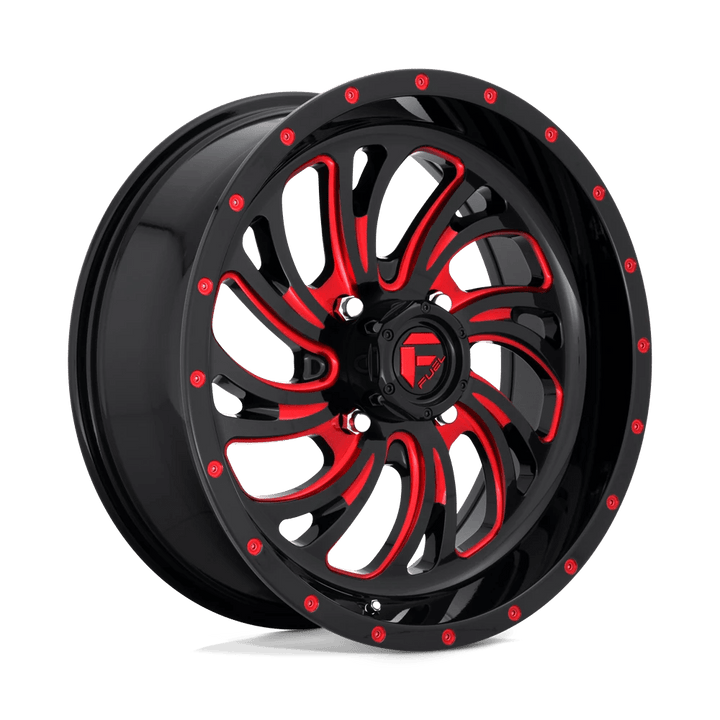 Fuel UTV D642 KOMPRESSOR Wheel | Gloss Black Red Tinted Clear