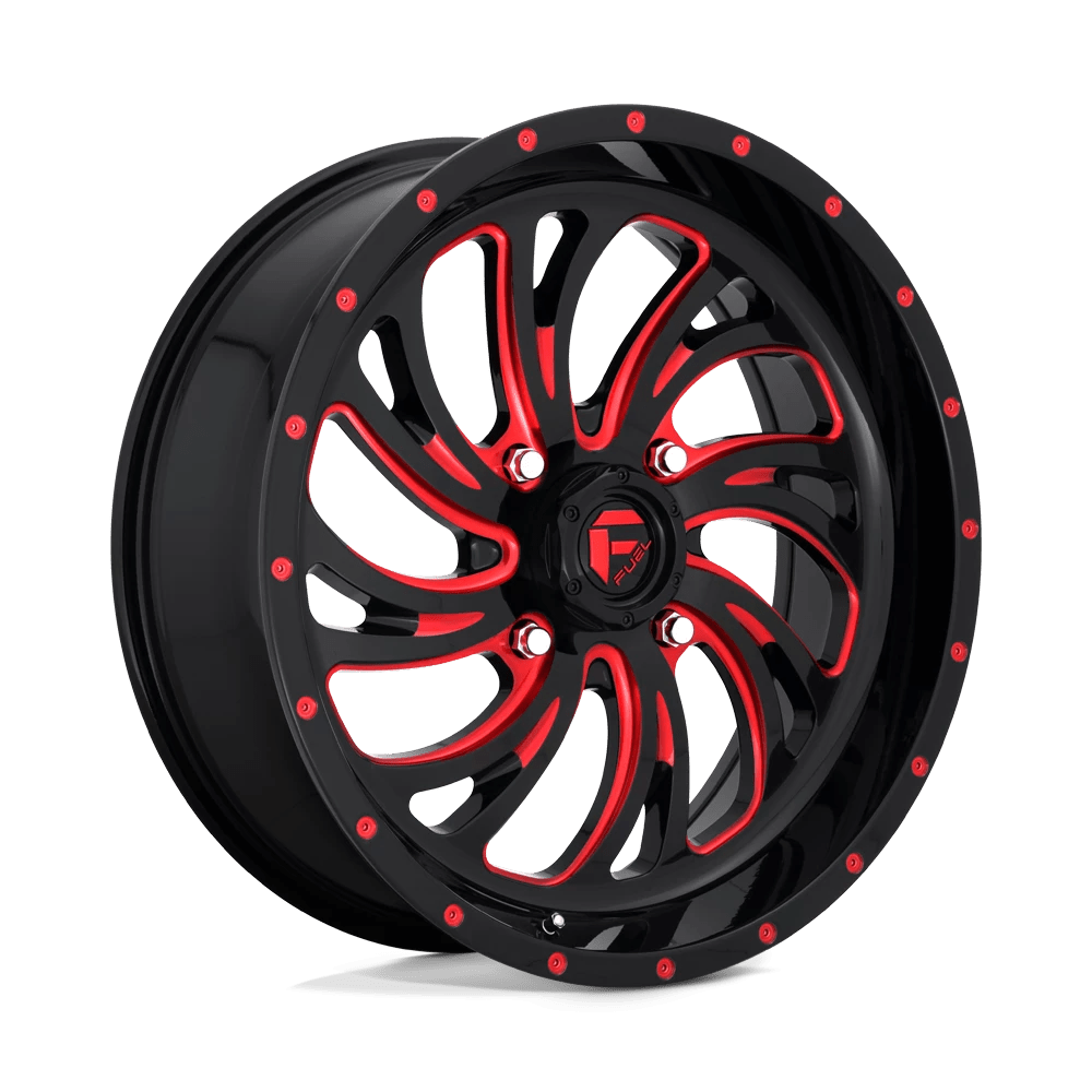 Fuel UTV D642 KOMPRESSOR Wheel | Gloss Black Red Tinted Clear