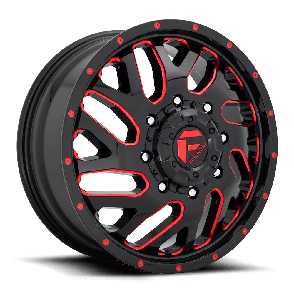 Fuel 1PC D656 TRITON Wheel | Gloss Black Red Tinted Clear