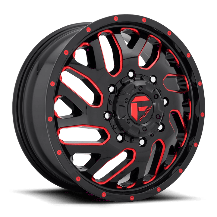 Fuel 1PC D656 TRITON Wheel | Gloss Black Red Tinted Clear