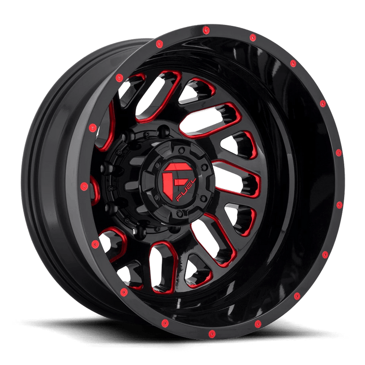 Fuel 1PC D656 TRITON Wheel | Gloss Black Red Tinted Clear