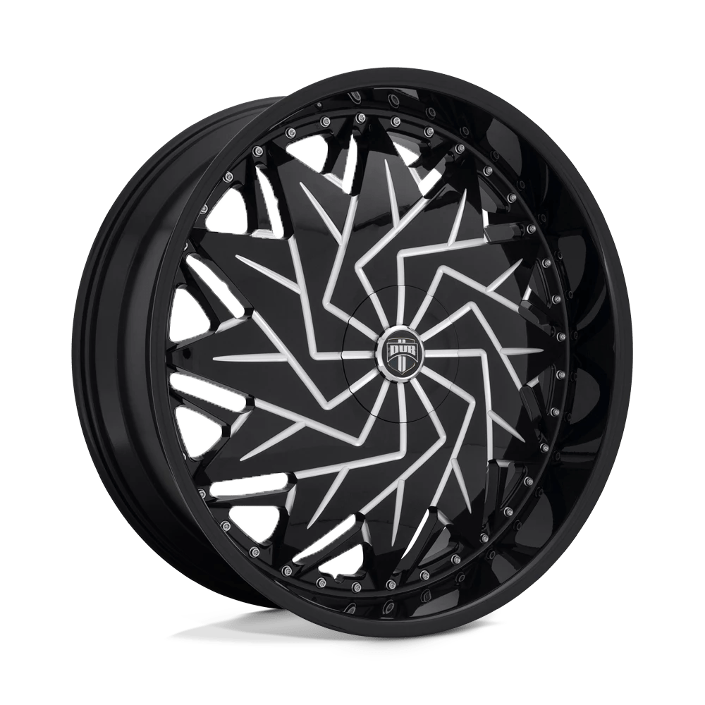 DUB 1PC S231 DAZR Wheel | Gloss Black Milled