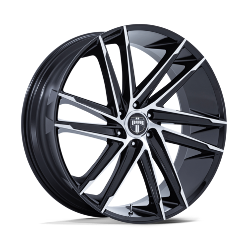 DUB 1PC DC275 BLAZE 24x10 Inch Gloss Black Machined Face Wheel with 6x135 Bolt Pattern and +30 Offset