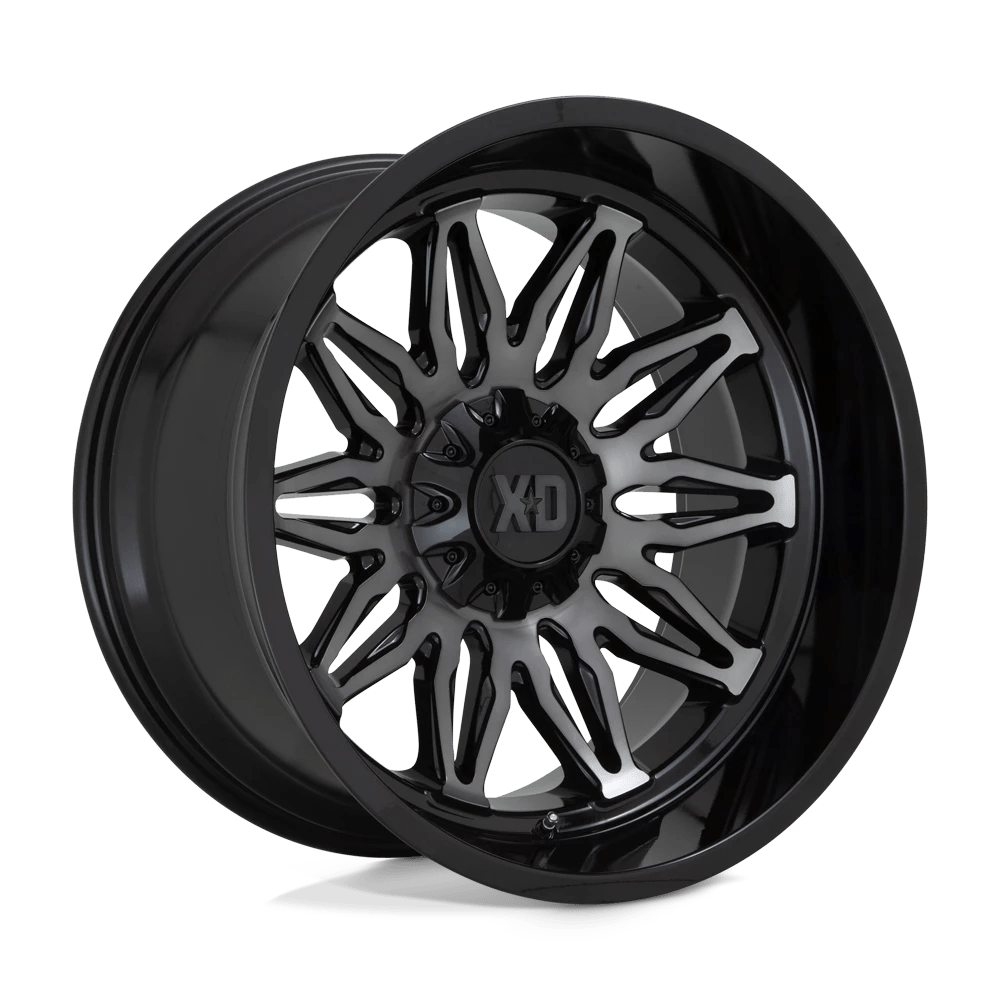 XD XD859 GUNNER Wheel | Gloss Black Machined W/ Gray Tint