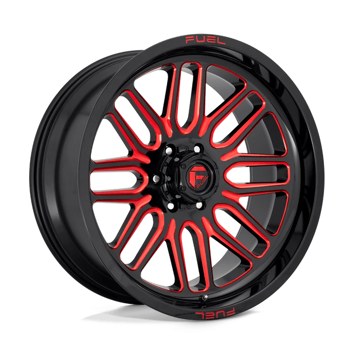 Fuel 1PC D663 IGNITE Wheel | Gloss Black Red Tinted Clear