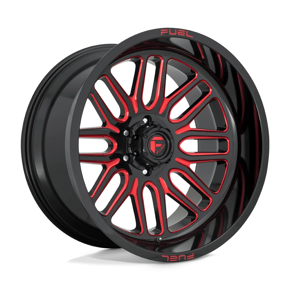 Fuel 1PC D663 IGNITE Wheel | Gloss Black Red Tinted Clear