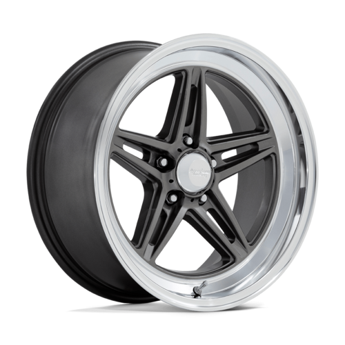 American Racing Vintage VN514 Groove 20x8.5 Inch Alloy Wheel with Anthracite Finish and Diamond Cut Lip