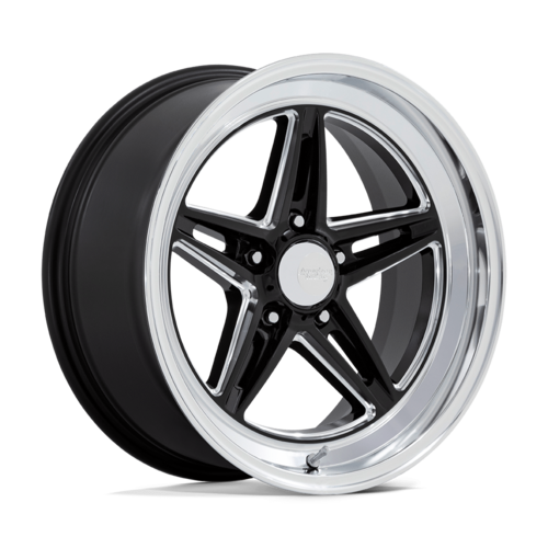 American Racing Vintage VN514 Groove 20x10 Gloss Black with Diamond Cut Lip Wheel