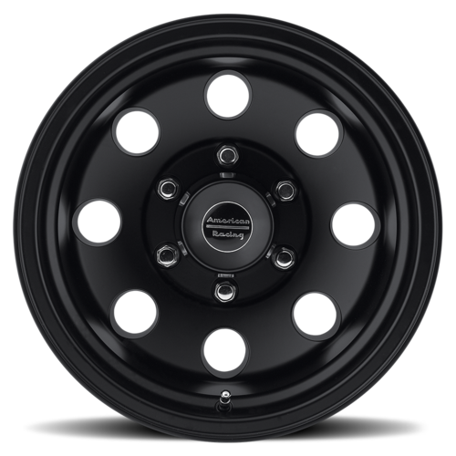 American Racing AR172 Baja 15x7 Satin Black Off-Road Wheel with -6mm Offset
