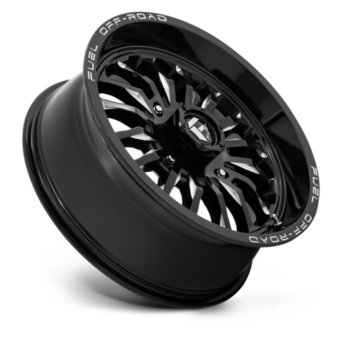 Fuel UTV ARC 18x7 Wheel with Gloss Black Milled Finish for D821 Model