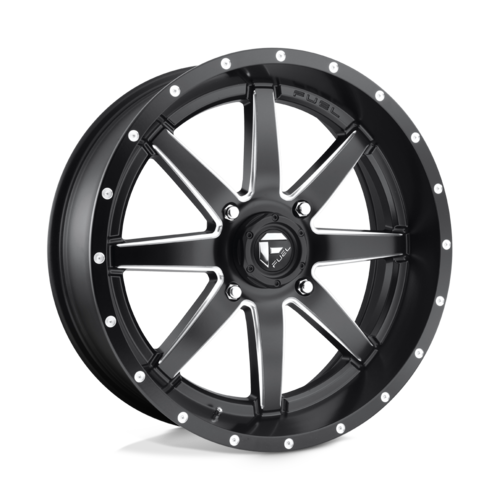 Fuel UTV D538 Maverick UTV 20x7 Matte Black Milled Wheel with 4x137 Bolt Pattern and +13 Offset