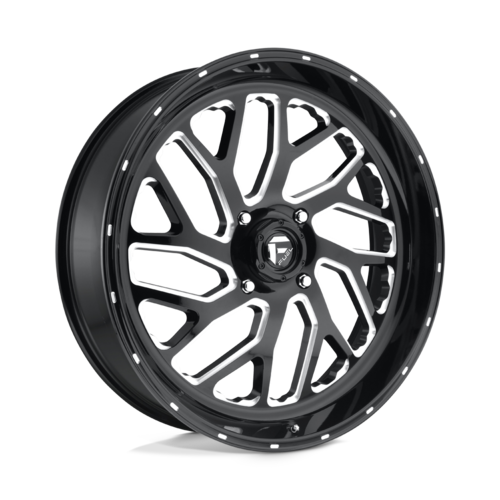 Fuel UTV Triton 24-Inch Off-Road Wheel with Gloss Black Milled Finish, Part D5812470A544