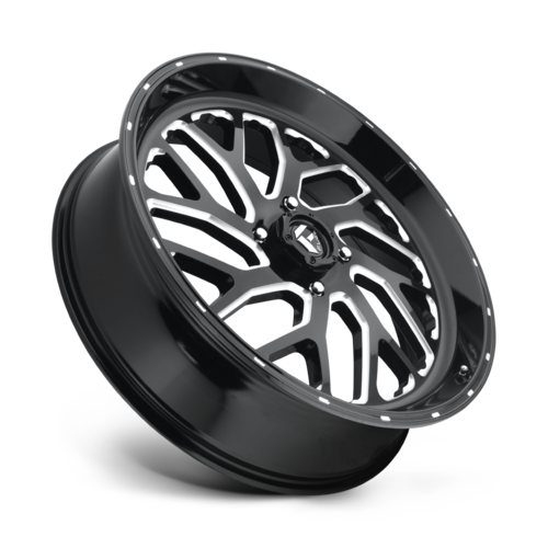 Fuel UTV Triton 24-Inch Off-Road Wheel, Gloss Black Milled Finish - Model D581