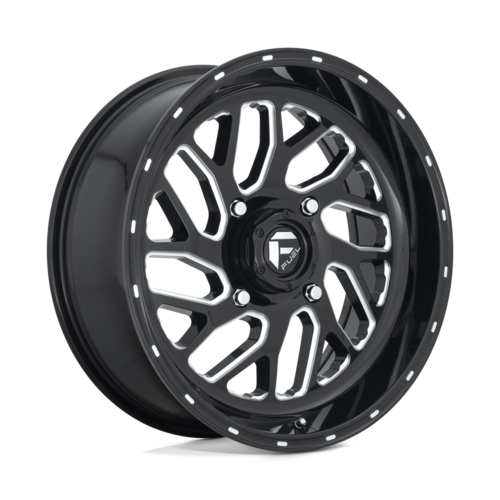 Fuel UTV Triton D581 16x7 4x156 Gloss Black Milled Wheel with +13 Offset
