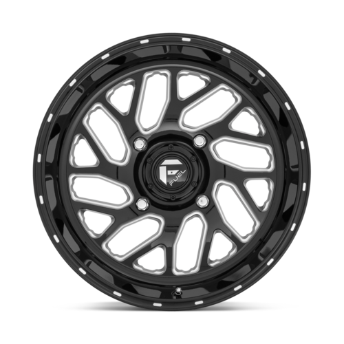 Fuel UTV Triton 16x7 Inch Gloss Black Milled Wheel (Part D5811670A644)
