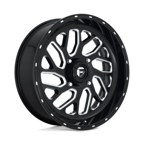 Fuel UTV Triton 20x7 4x156 Gloss Black Milled Wheel (Part D5812070A544)