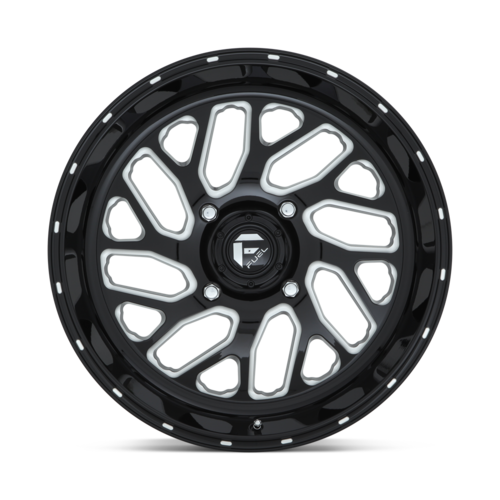 Fuel UTV Triton 20x7 4x156 Gloss Black Milled Wheel (Part D5812070A544)